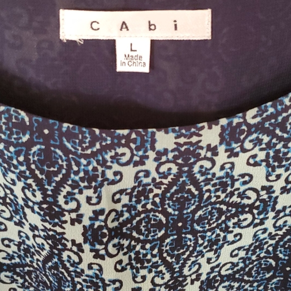 CABI size LARGE Border Strip Tank - Picture 4 of 4